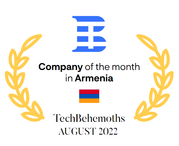 software development company of the month badge by techbehemoths