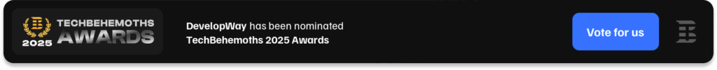 Banner for Developway's nominiation