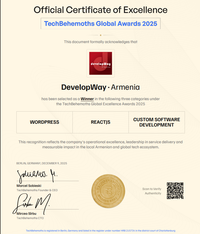 Techbehemoths certificate